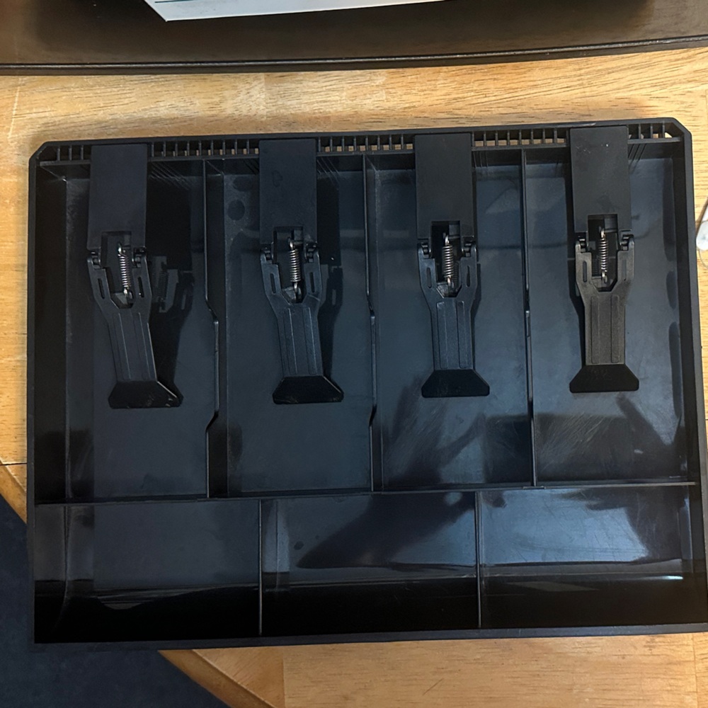 Black Cash Register Drawer Insert